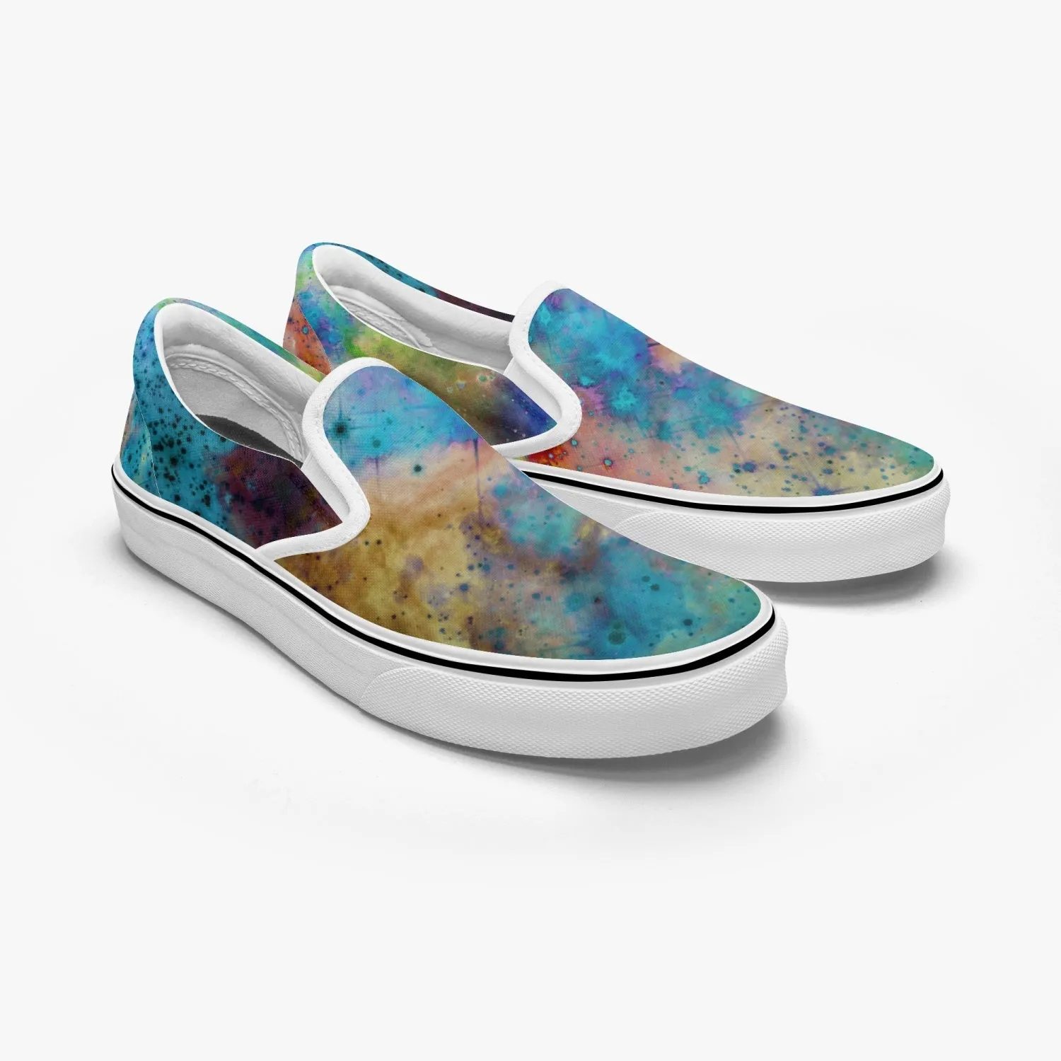 Acquiesce Nightshade Split-Style Psychedelic Slip-On Shoes