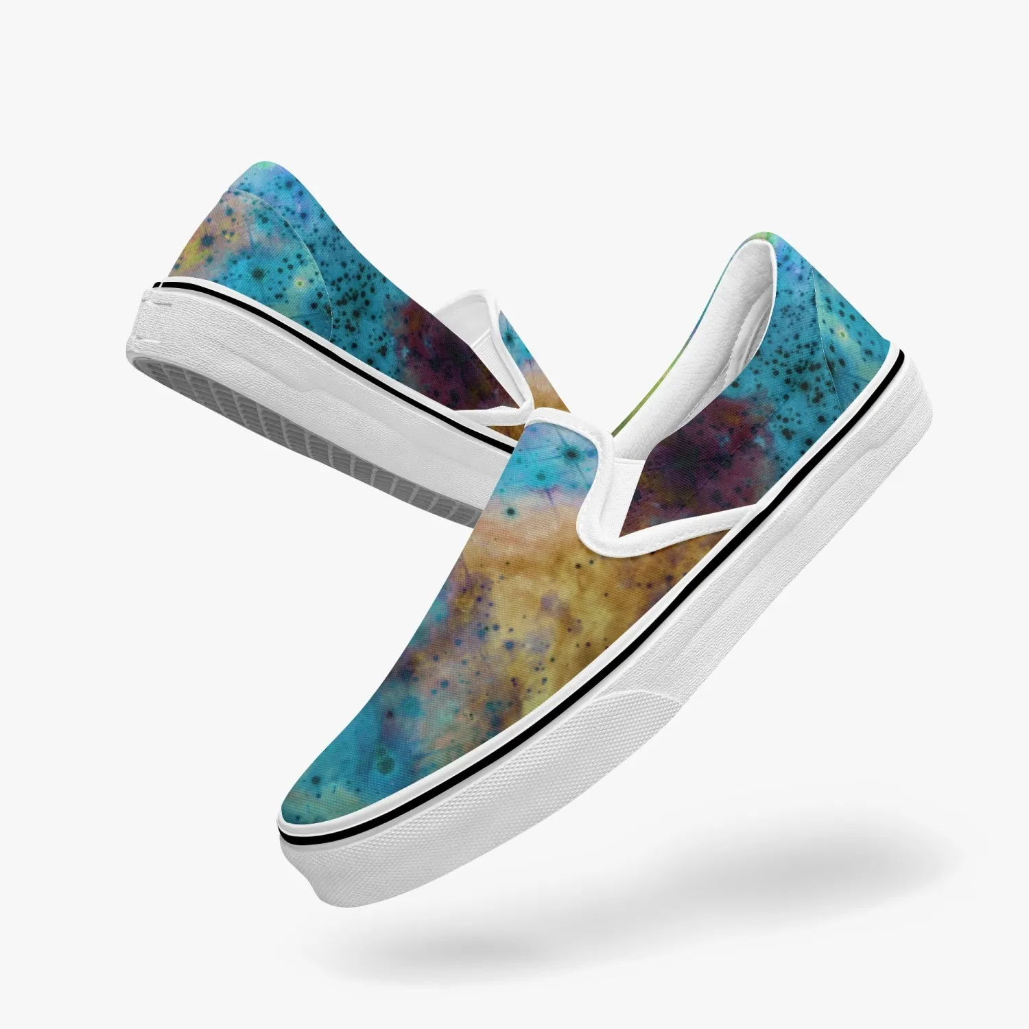 Acquiesce Nightshade Split-Style Psychedelic Slip-On Shoes