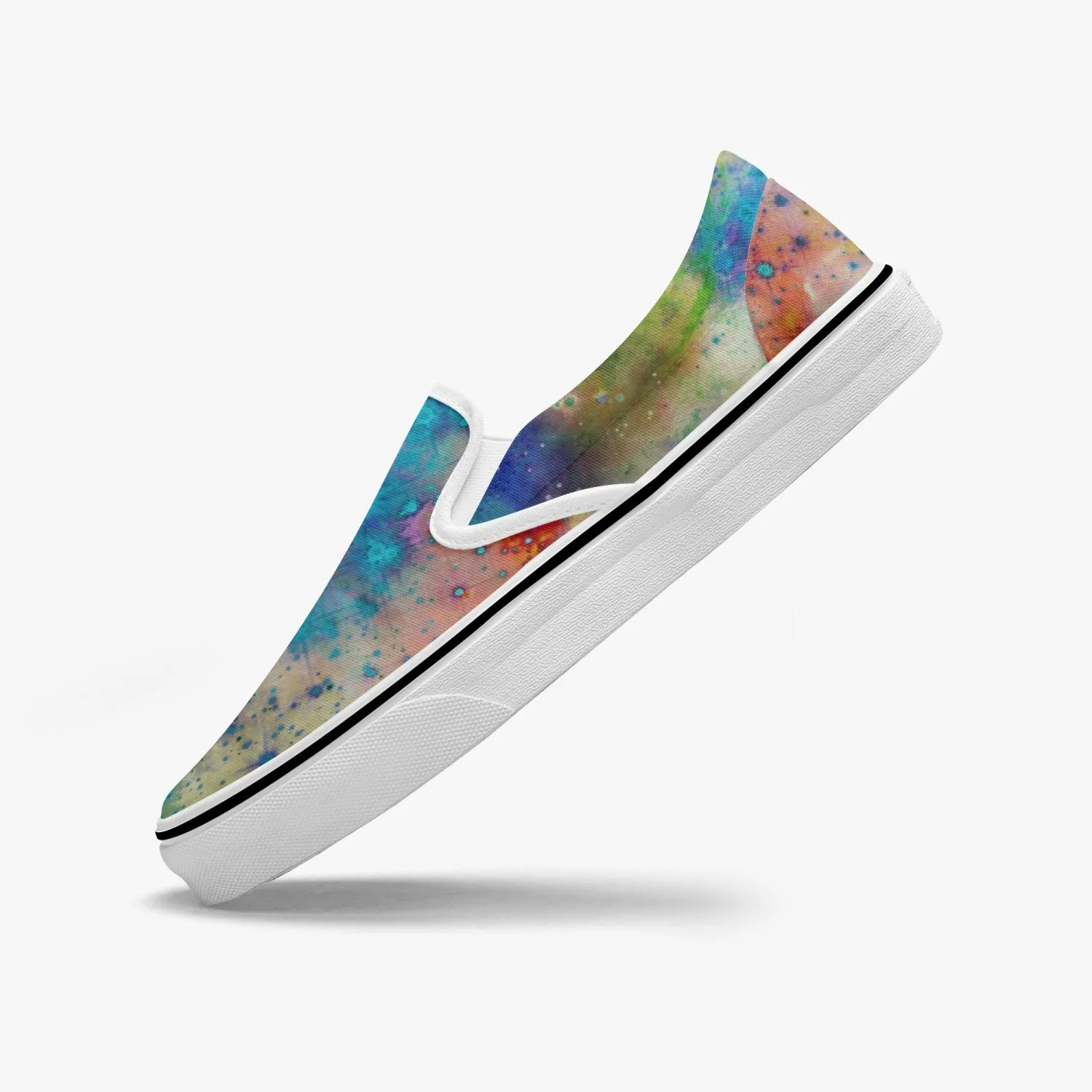 Acquiesce Nightshade Split-Style Psychedelic Slip-On Shoes