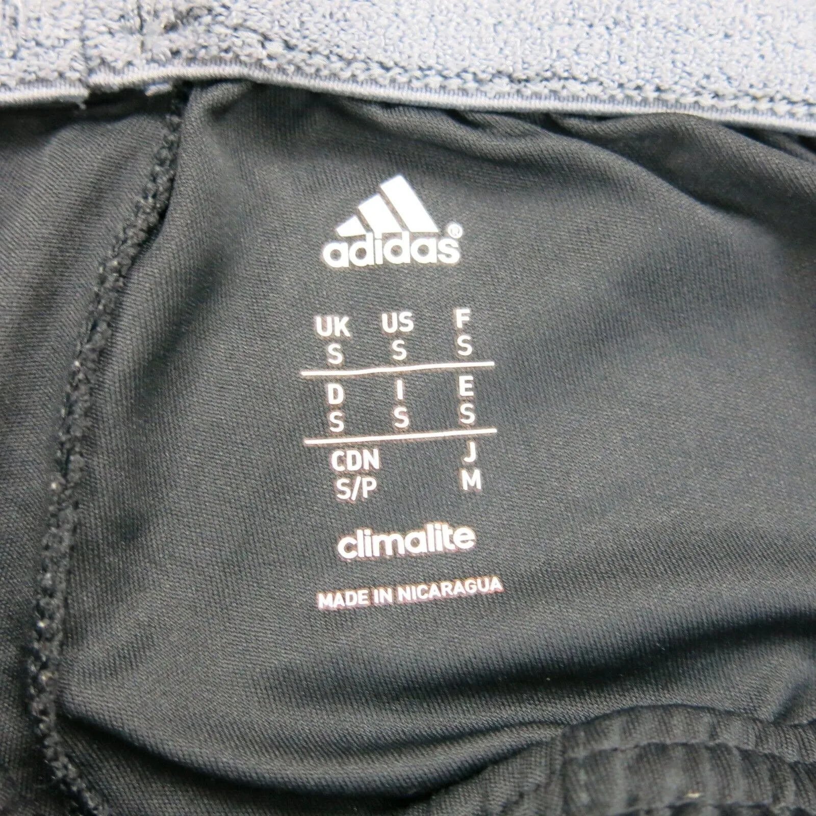 Adidas Mens Activewear Basketball Shorts Climalite Elastic Waist Logo Black SZ S