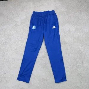 Adidas Mens Activewear Pants Slim Straight Leg Elastic Waist Blue Size Medium