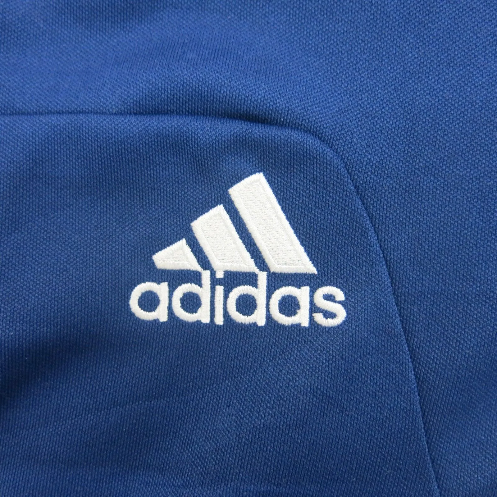 Adidas Mens Activewear Track Jacket 3/4 Zip Long Sleeves Prairie Hawks Blue SZ M