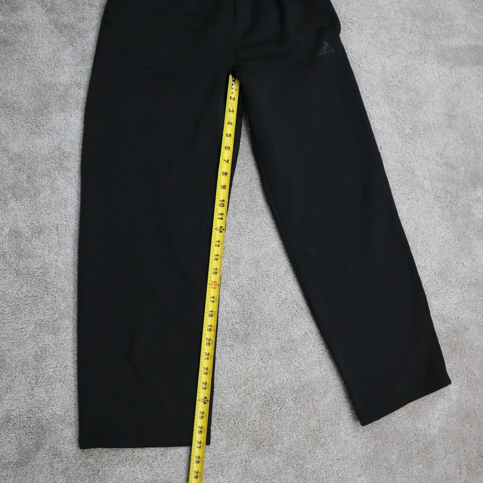 adidas Mens Sweatpant Activewear Elastic Waist Running & Jogging Black Size M