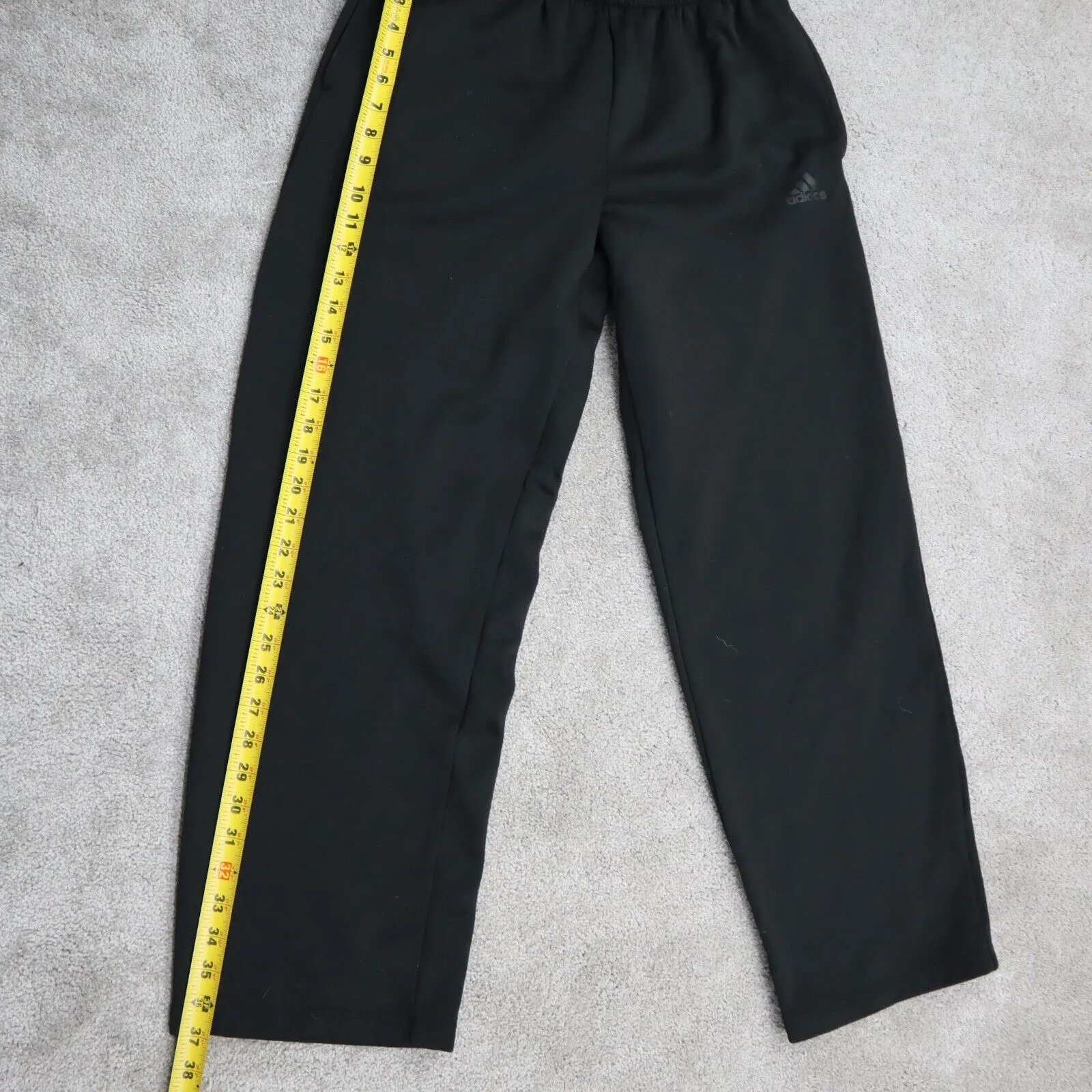 adidas Mens Sweatpant Activewear Elastic Waist Running & Jogging Black Size M