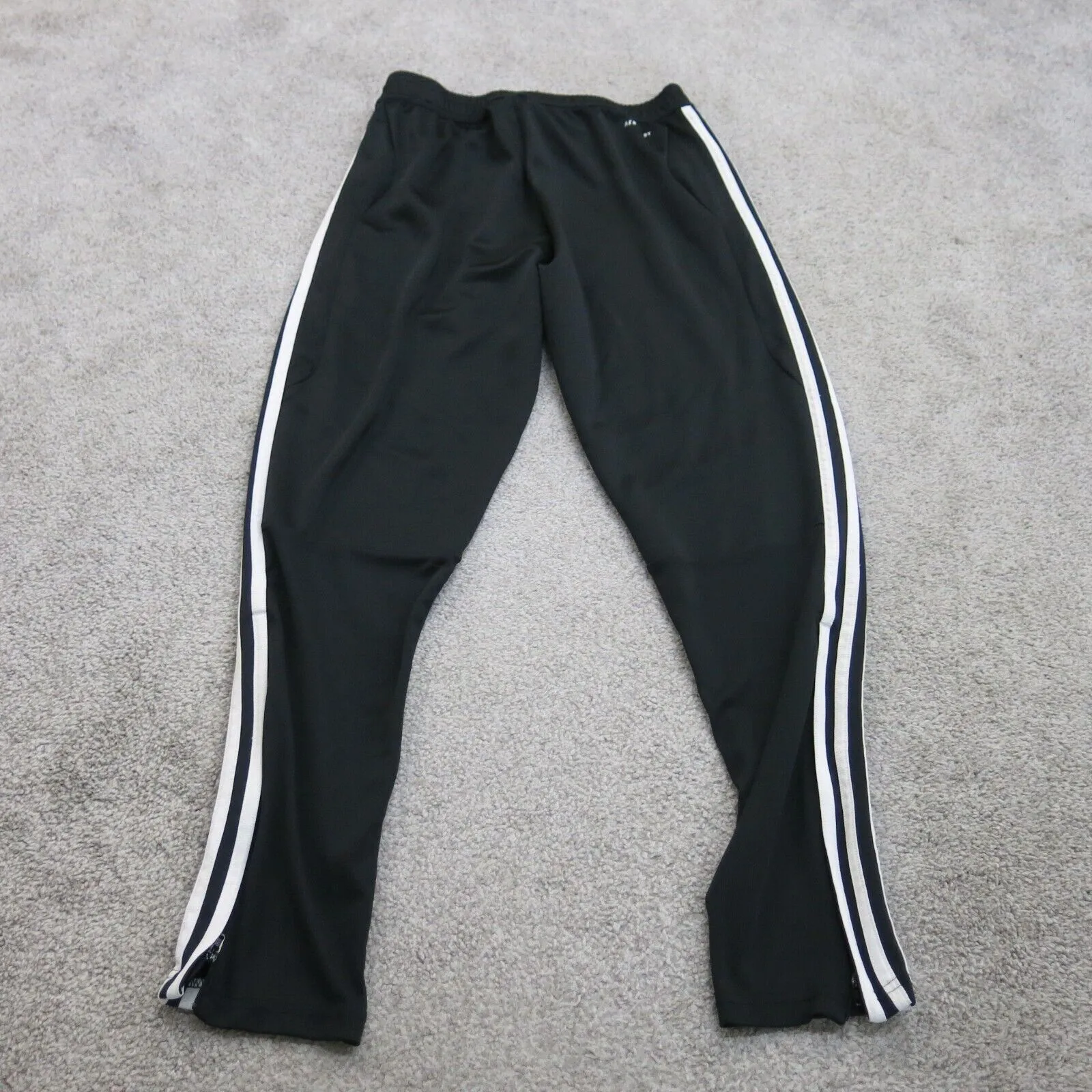 Adidas Pants Women S Black Casual Outdoor Activewear Track Pants White Striped