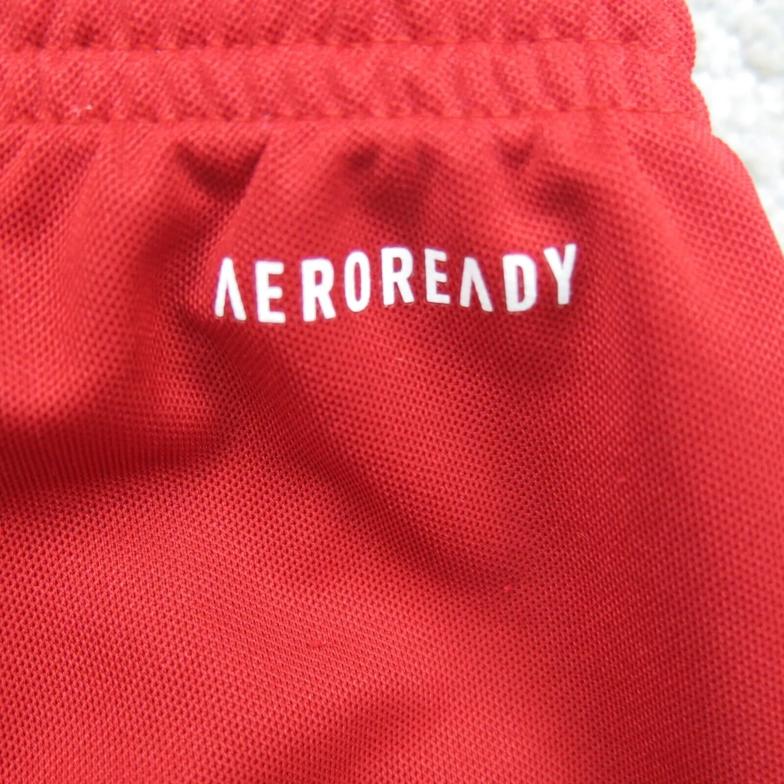 Adidas Women Activewear Shorts Aeroready Running Training Elastic Waist Red Sz L