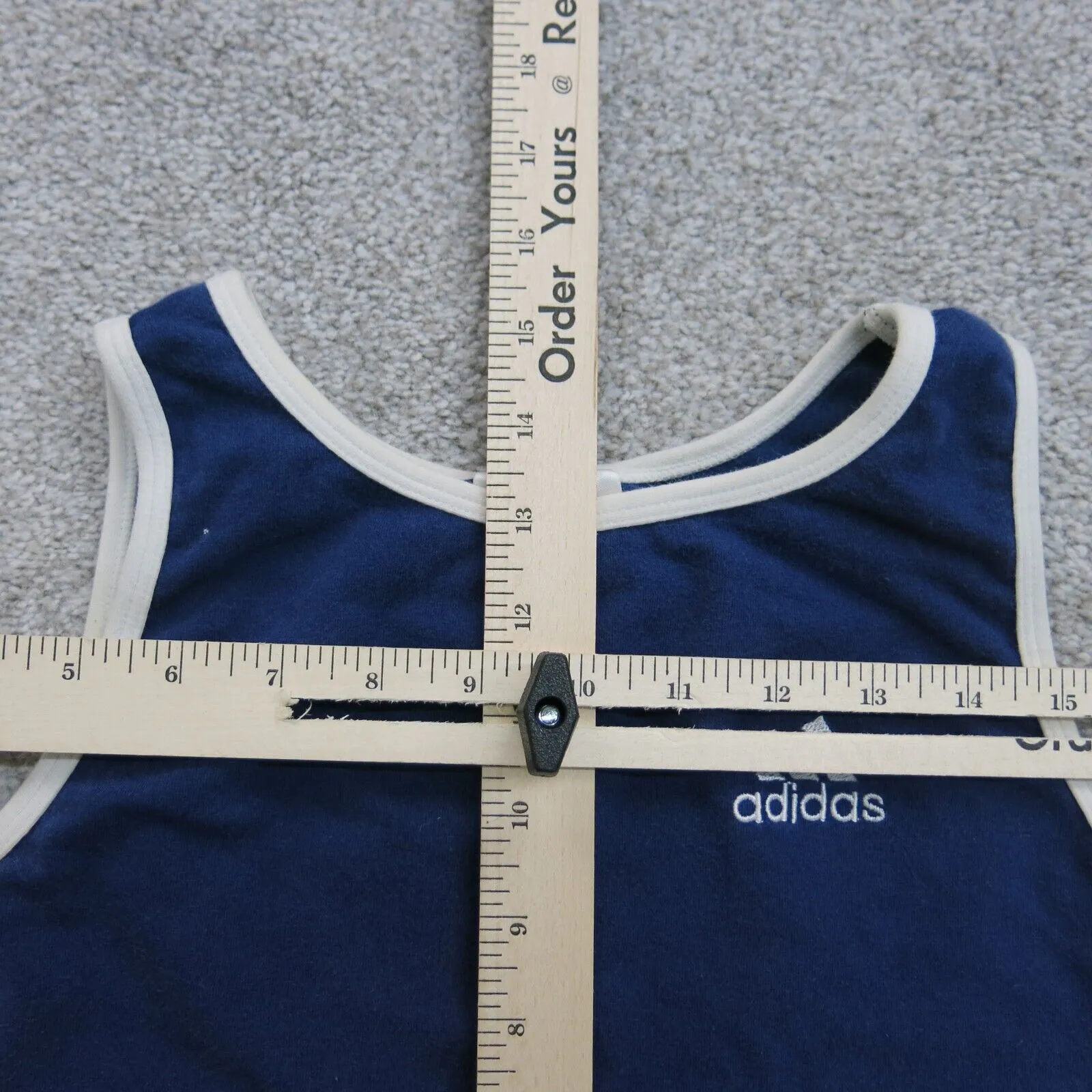 Adidas Womens Activewear Tank Top Running Sleeveless Dark Blue Size X Large