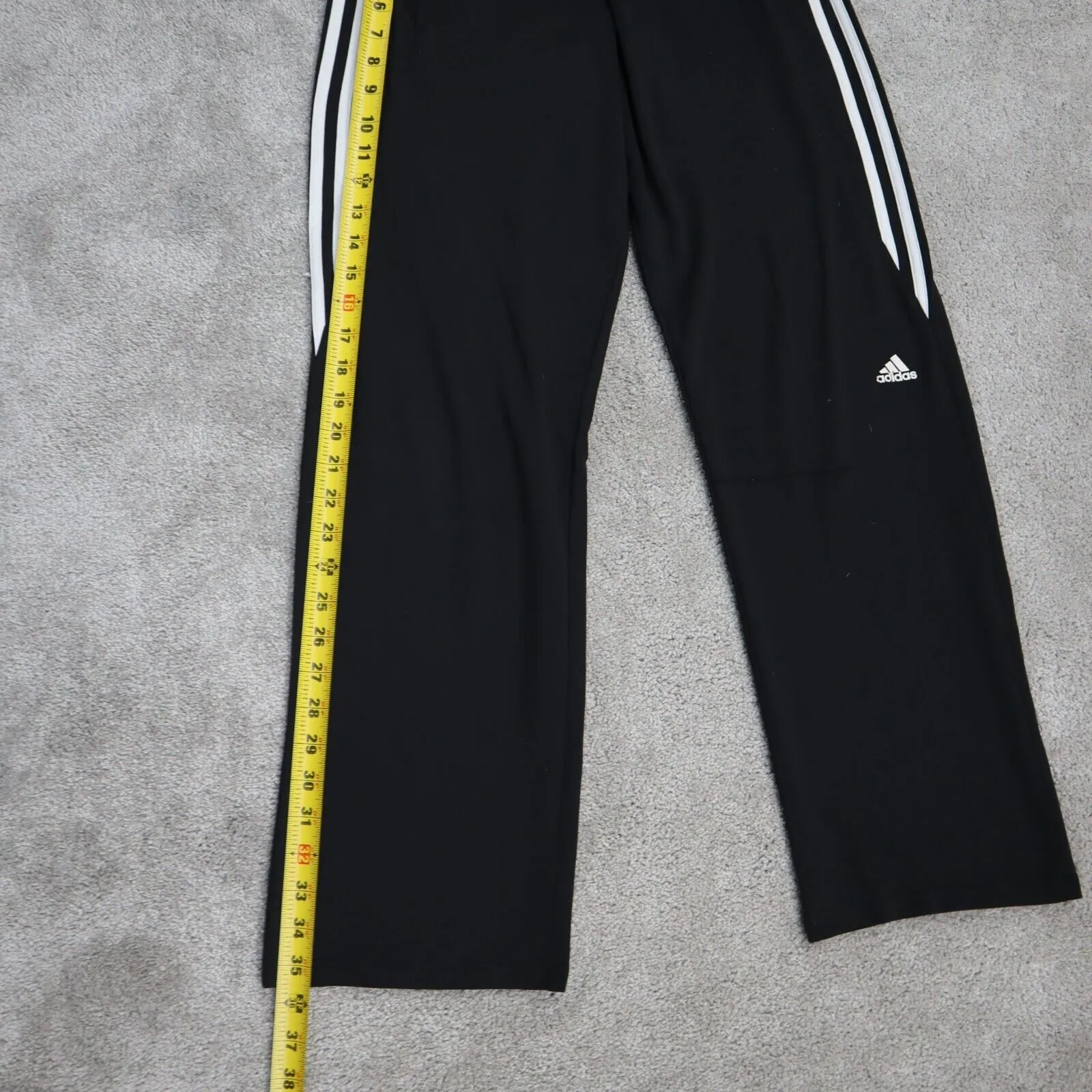 adidas Womens Track Pant Activewear Elastic Waist Running & Jogging Black Size S