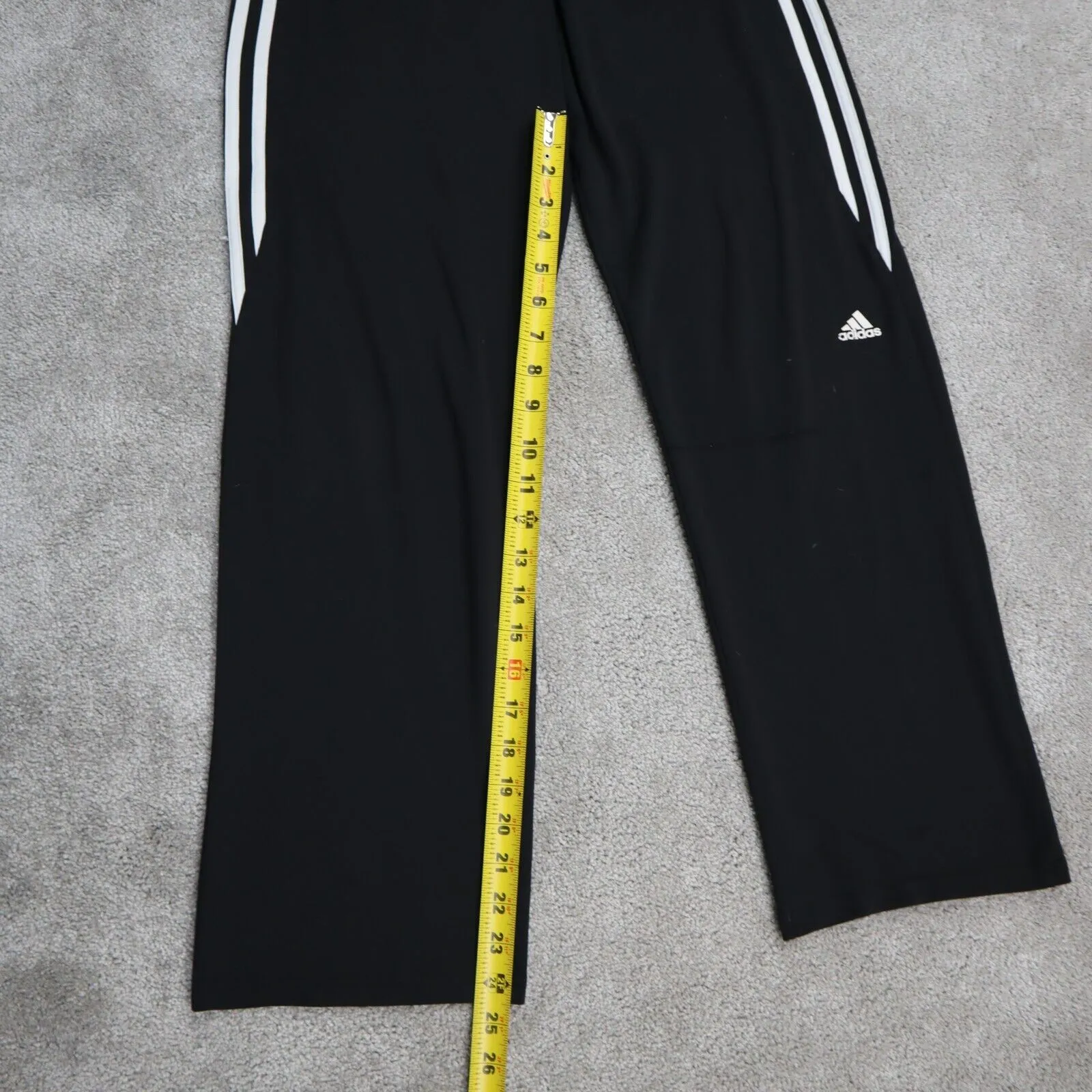 adidas Womens Track Pant Activewear Elastic Waist Running & Jogging Black Size S