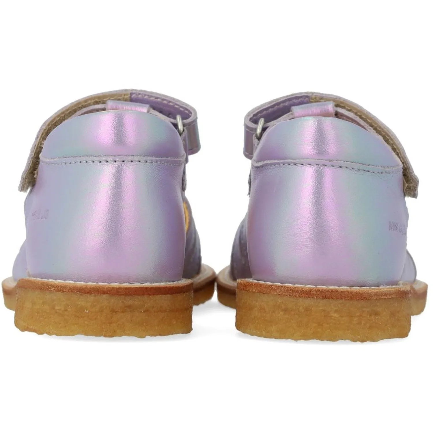 Angulus Iridescent Lilac Shine Sandal Med Dråbedetalje