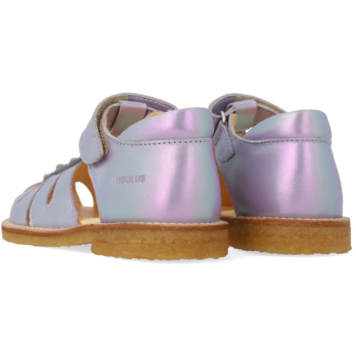 Angulus Iridescent Lilac Shine Sandal Med Dråbedetalje