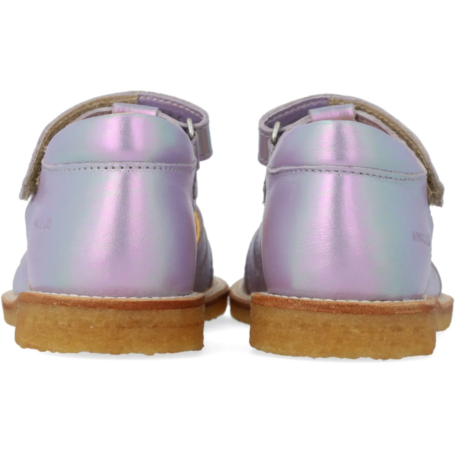 Angulus Iridescent Lilac Shine Sandal Med Dråbedetalje