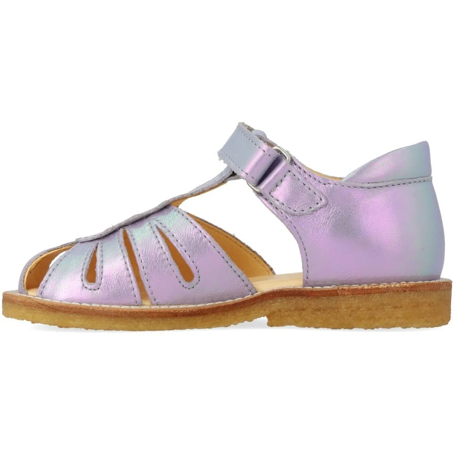 Angulus Iridescent Lilac Shine Sandal Med Dråbedetalje