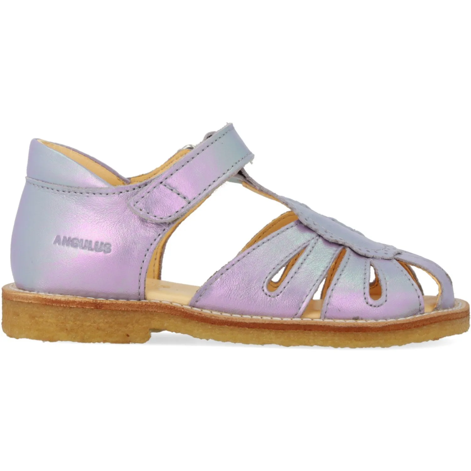 Angulus Iridescent Lilac Shine Sandal Med Dråbedetalje