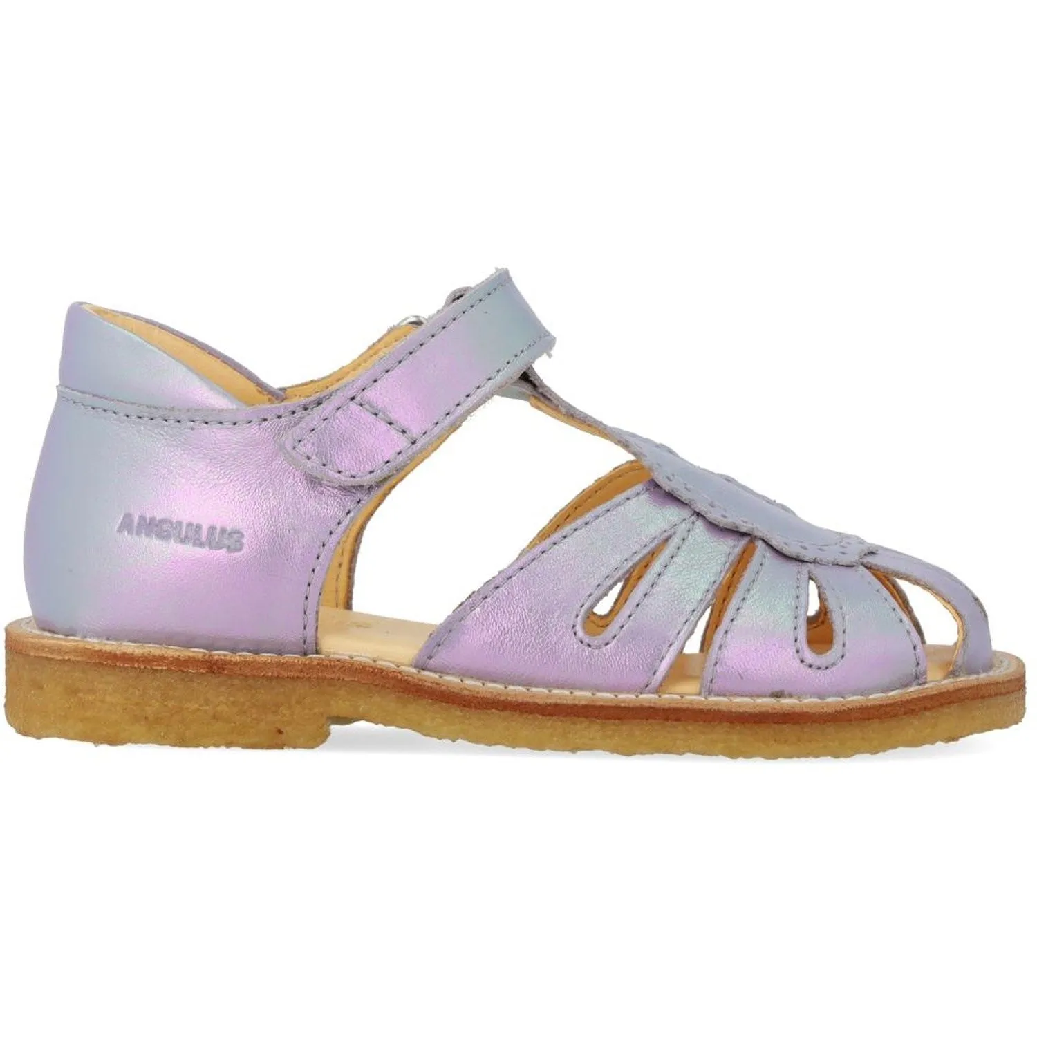 Angulus Iridescent Lilac Shine Sandal Med Dråbedetalje