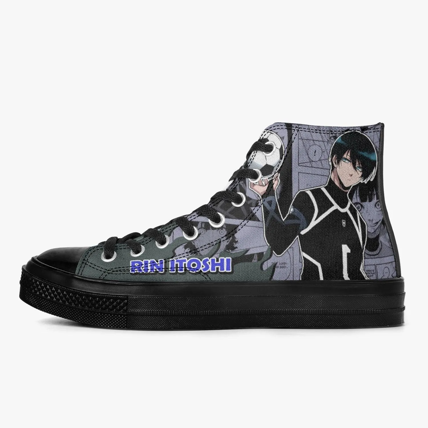 Blue Lock Rin Itoshi A-Star High Anime Shoes