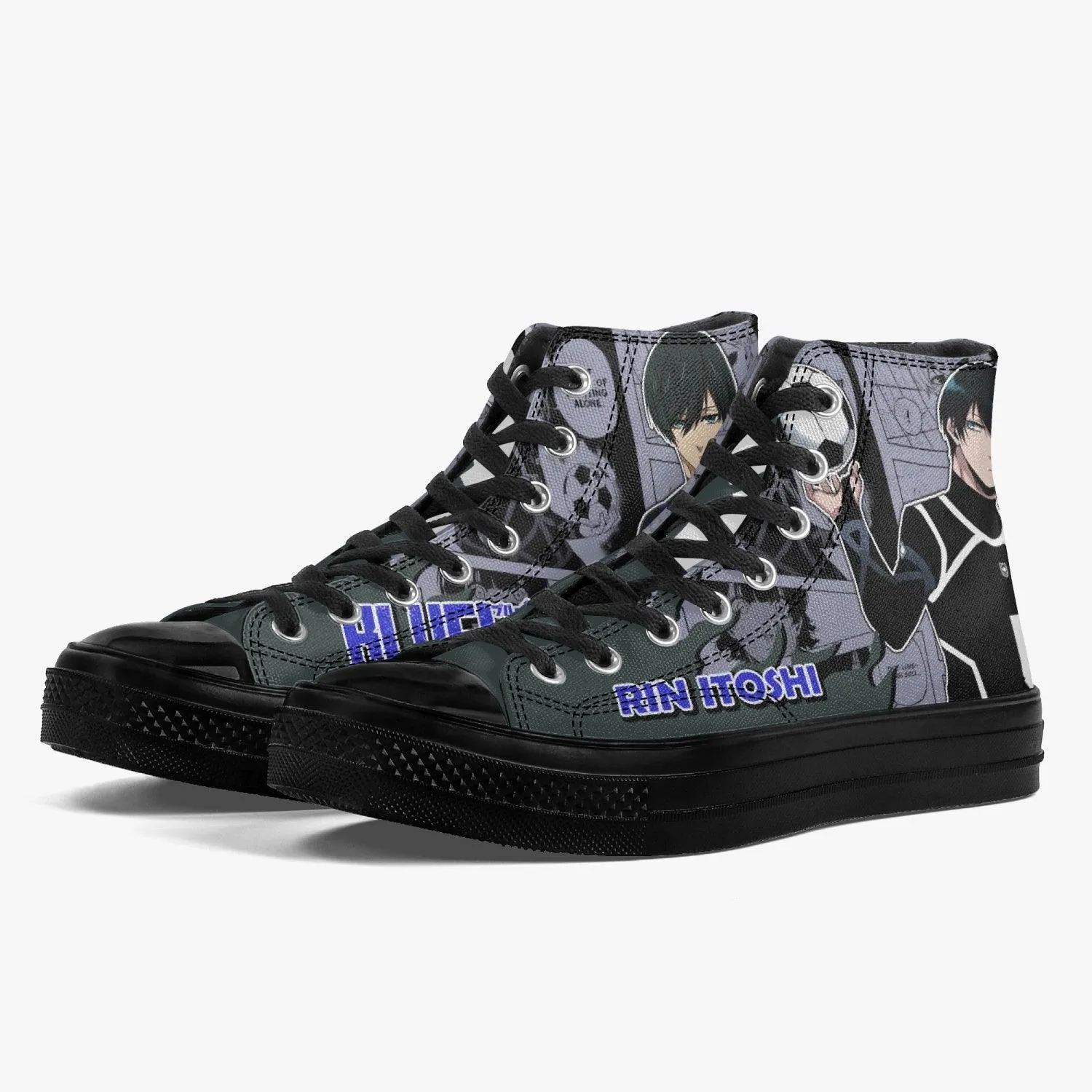 Blue Lock Rin Itoshi A-Star High Anime Shoes