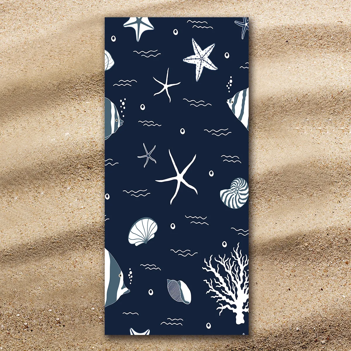 Blue Ocean Jumbo Beach Towel