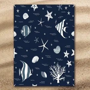 Blue Ocean Jumbo Beach Towel