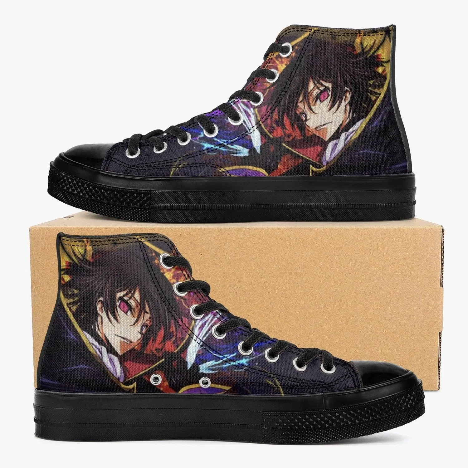 Code Geass Lelouch vi Britannia A-Star High Anime Shoes