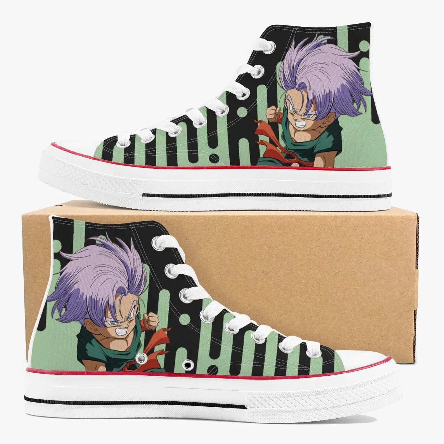 Dragon Ball Z Trunks A-Star High White Anime Shoes