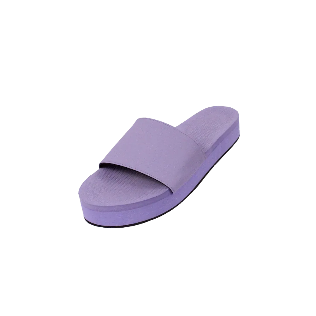 ESSNTLS Womens PLATFORM Slides - Lilac