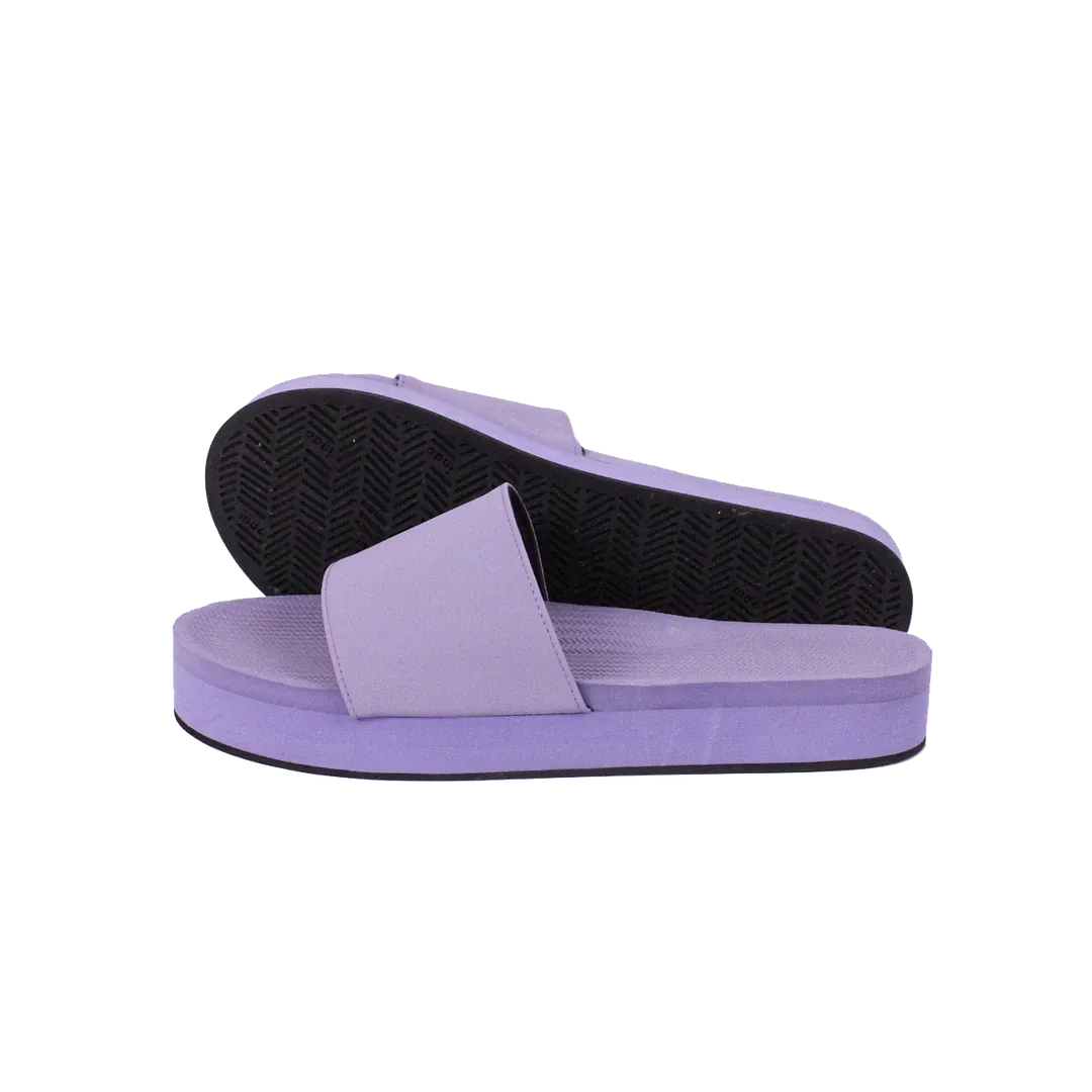 ESSNTLS Womens PLATFORM Slides - Lilac