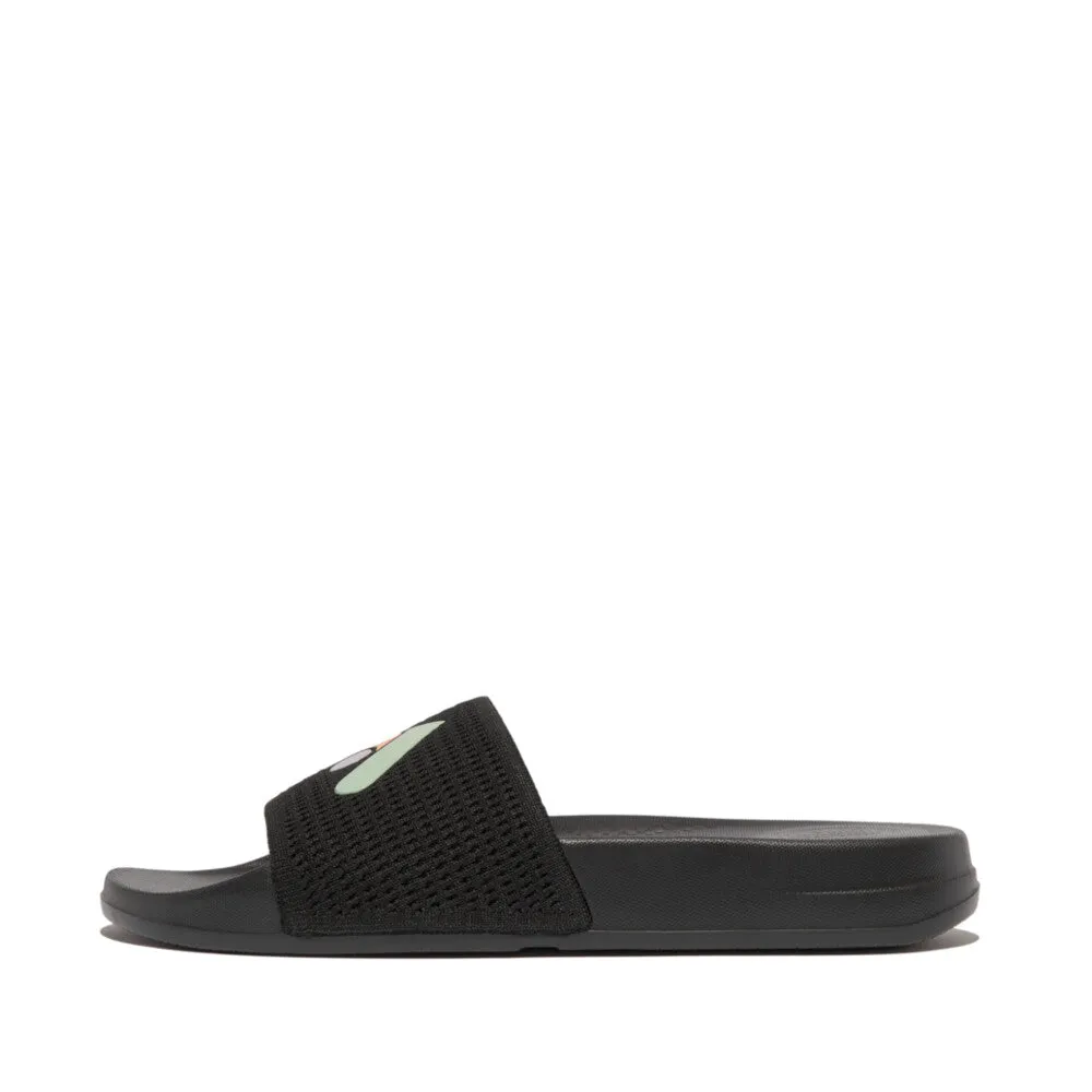 Fitflop iQushion Arrow Knit Slides Black