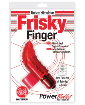 Frisky Finger Unisex Stimulator - Red