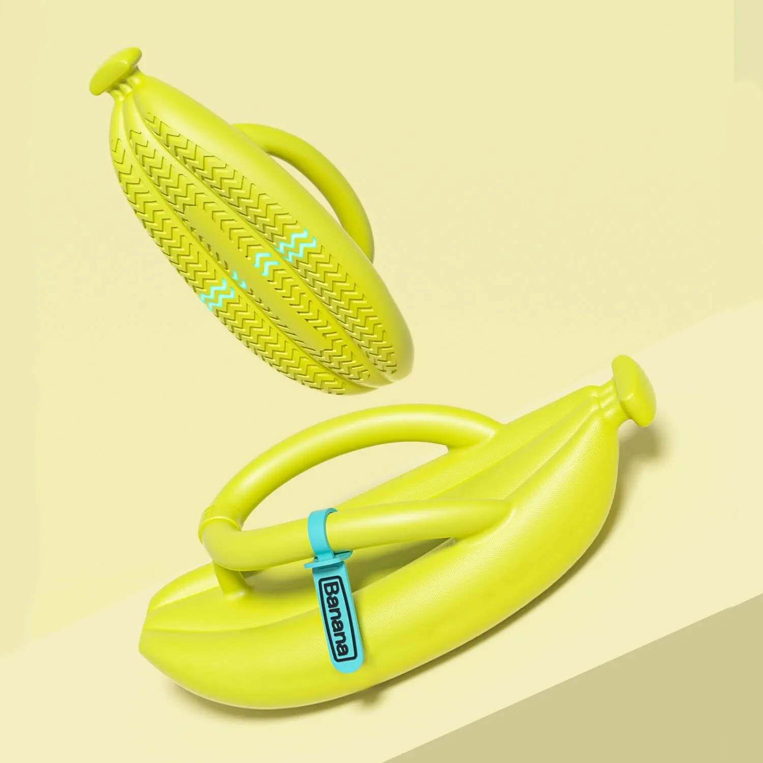 Funny Banana Shaped Flip Flops