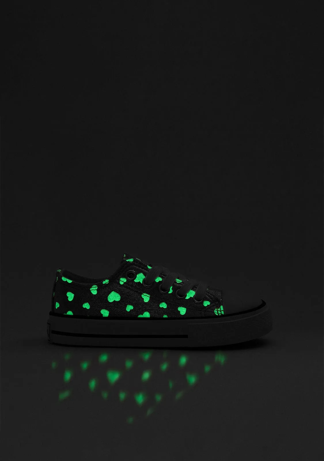 Girl's Pink Glows in the Dark Sneakers