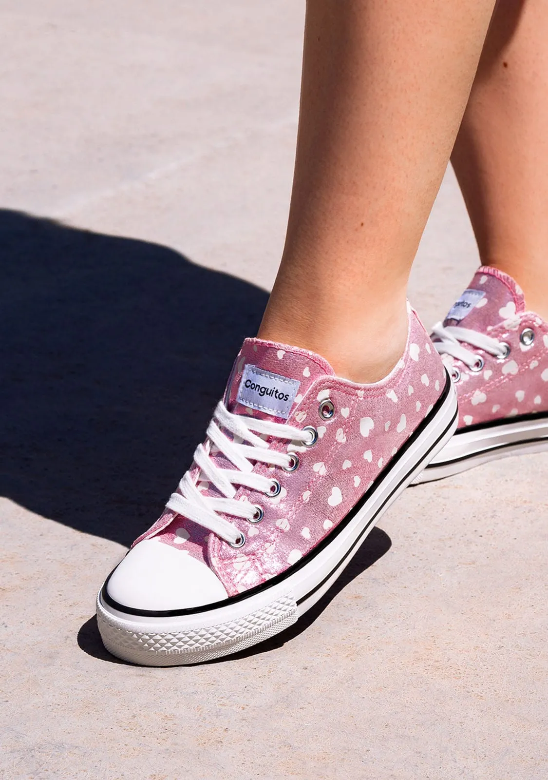 Girl's Pink Glows in the Dark Sneakers