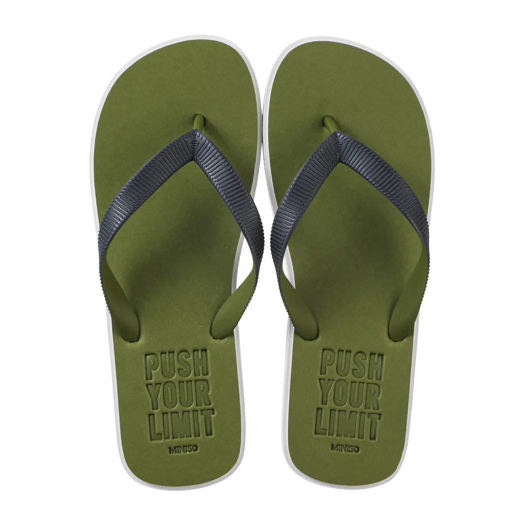 (Green, 41) Minimalist Series Men's Flip Flops