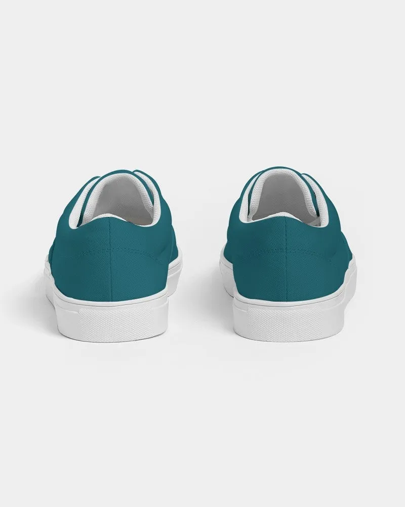 Medium Dark Warm Cyan Women's Canvas Sneakers | Women's | Medium Dark Pure Warm Cyan | C100M0Y25K60