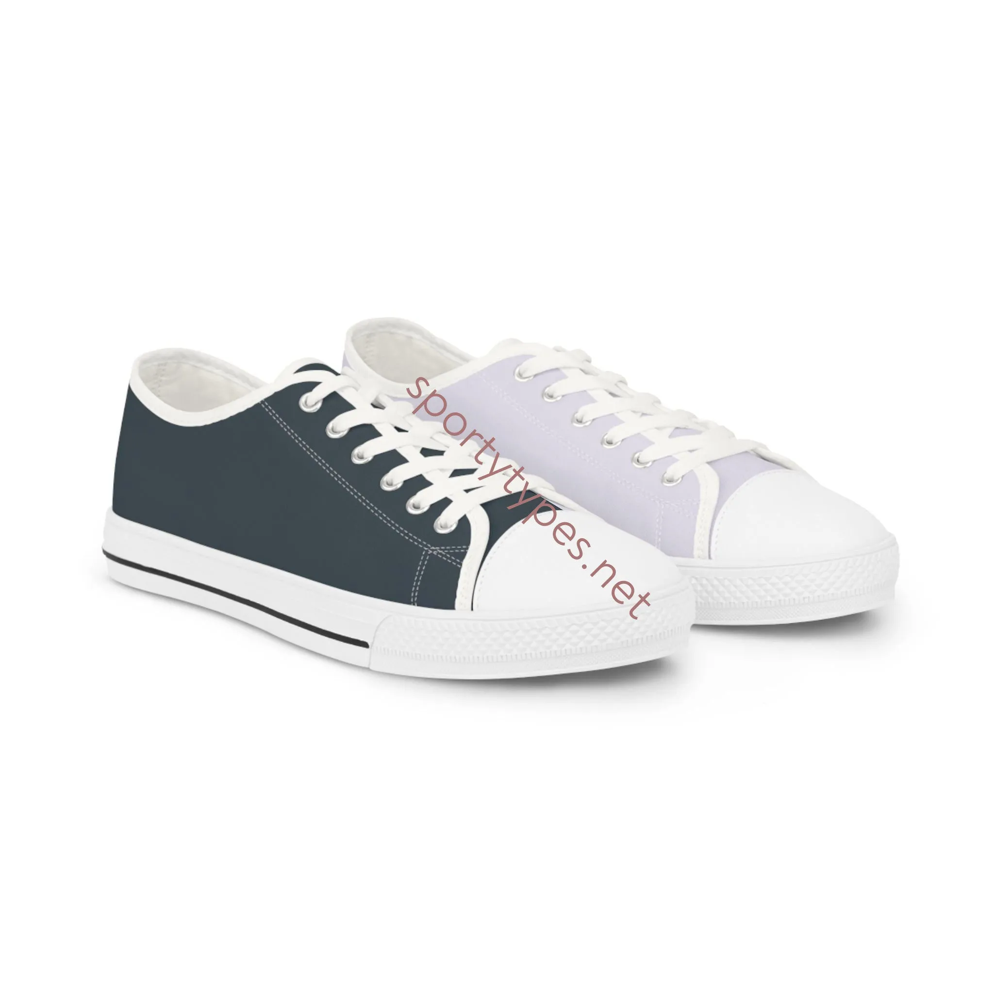 Men's Lavender & Charcoal Low Top Sneakers