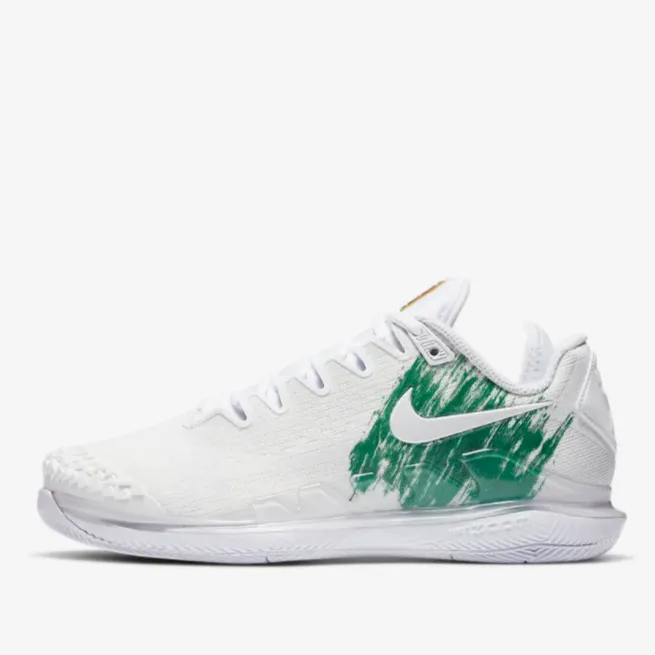 Nike Court Air Zoom Vapor X Knit White Clover, Women's Hard Court Sneakers