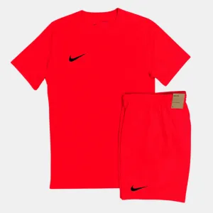 Nike Dri-Fit Tshirt / Shorts Set - Red Crimson