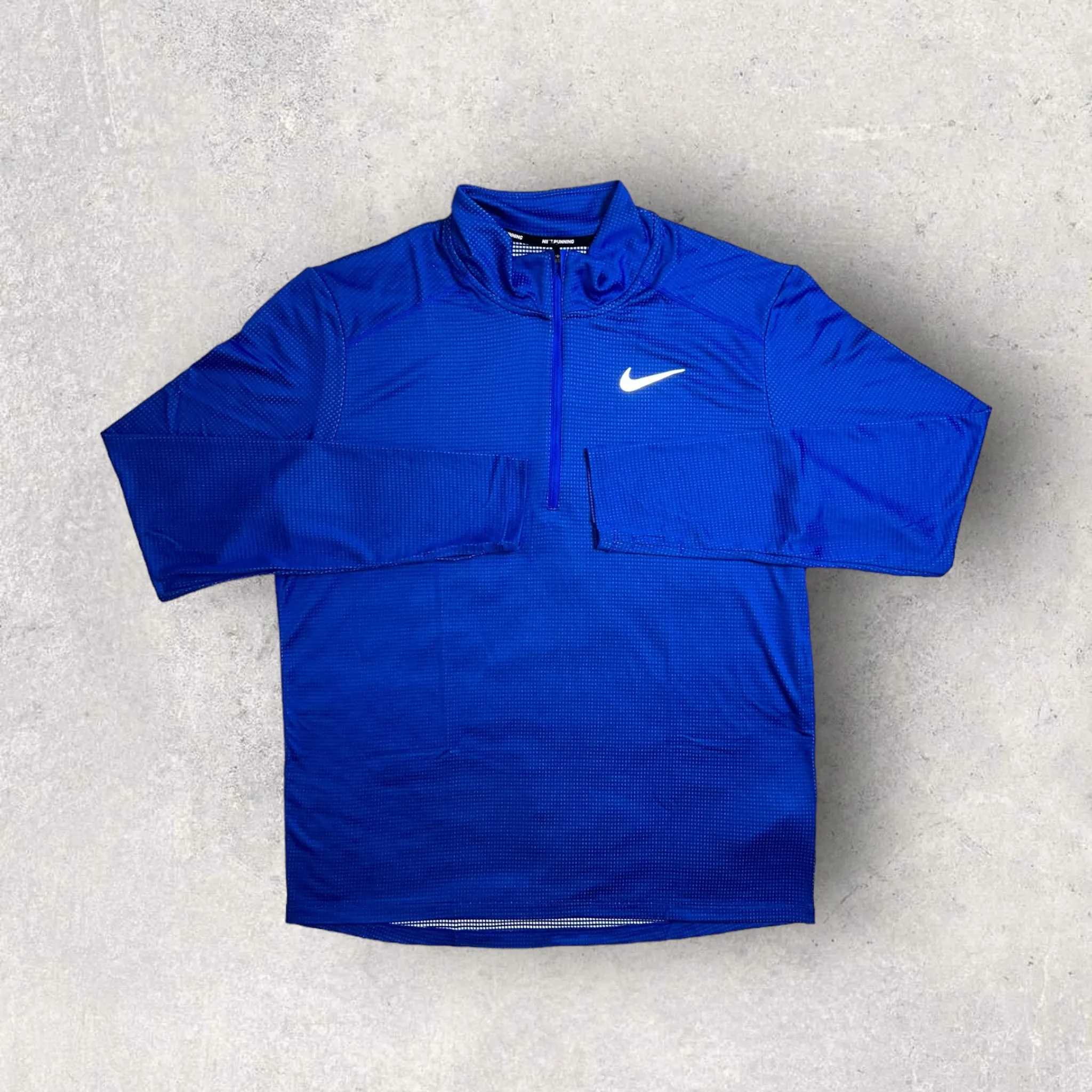 NIKE PACER 1/4 ZIP SHORT SET - BLUE/BLACK