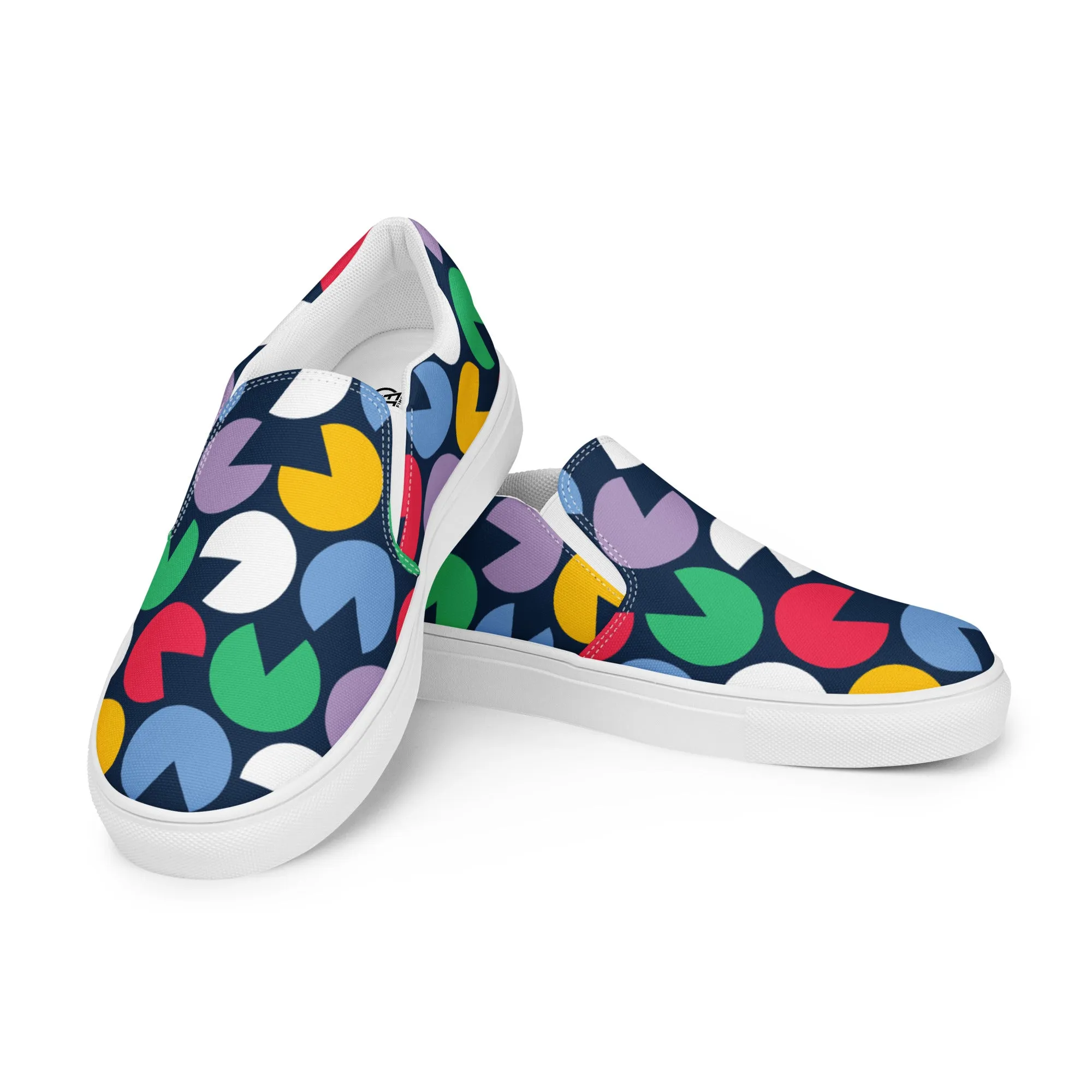 PAC-MAN Doodle Women’s slip-on canvas shoes