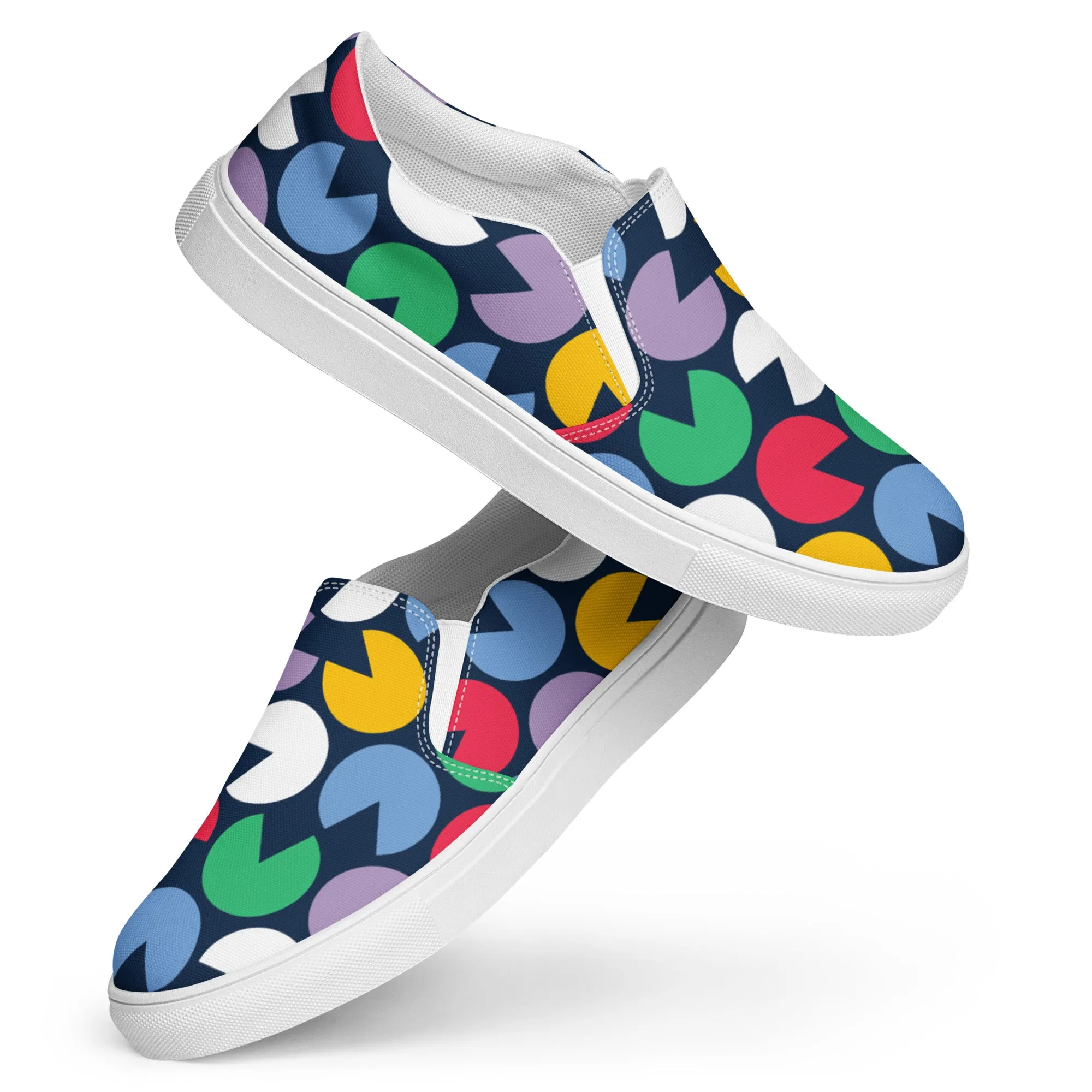 PAC-MAN Doodle Women’s slip-on canvas shoes