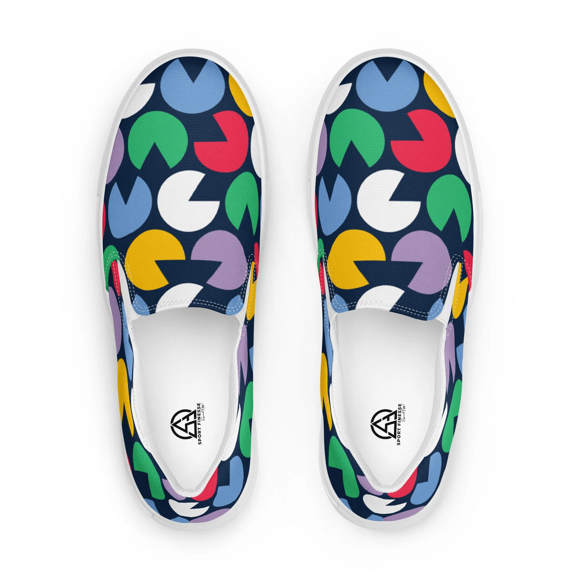 PAC-MAN Doodle Women’s slip-on canvas shoes