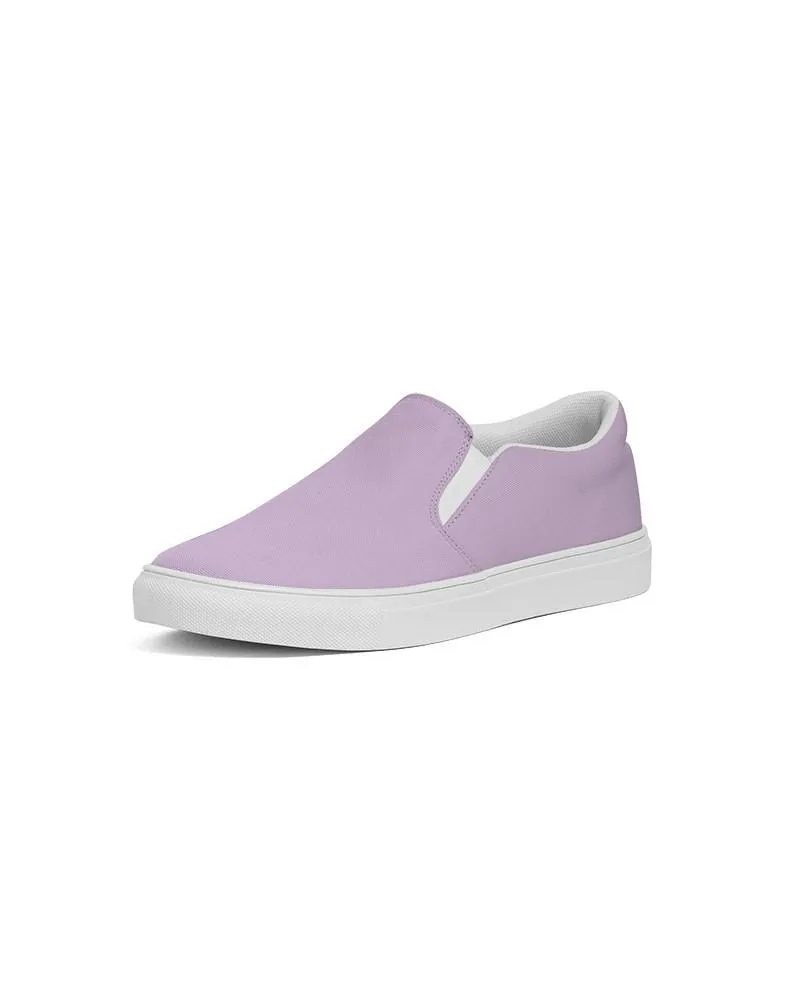 Pale Pastel Purple Slip-On Canvas Sneakers | Women's | Bright Pale Pastel Purple | C15M30Y0K0