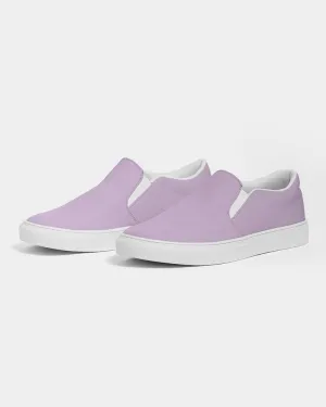 Pale Pastel Purple Slip-On Canvas Sneakers | Women's | Bright Pale Pastel Purple | C15M30Y0K0