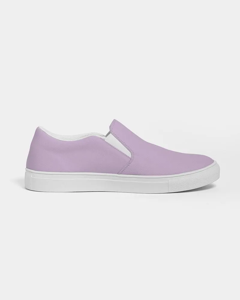 Pale Pastel Purple Slip-On Canvas Sneakers | Women's | Bright Pale Pastel Purple | C15M30Y0K0