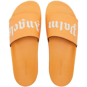 Palm Angels Orange Logo Sliders