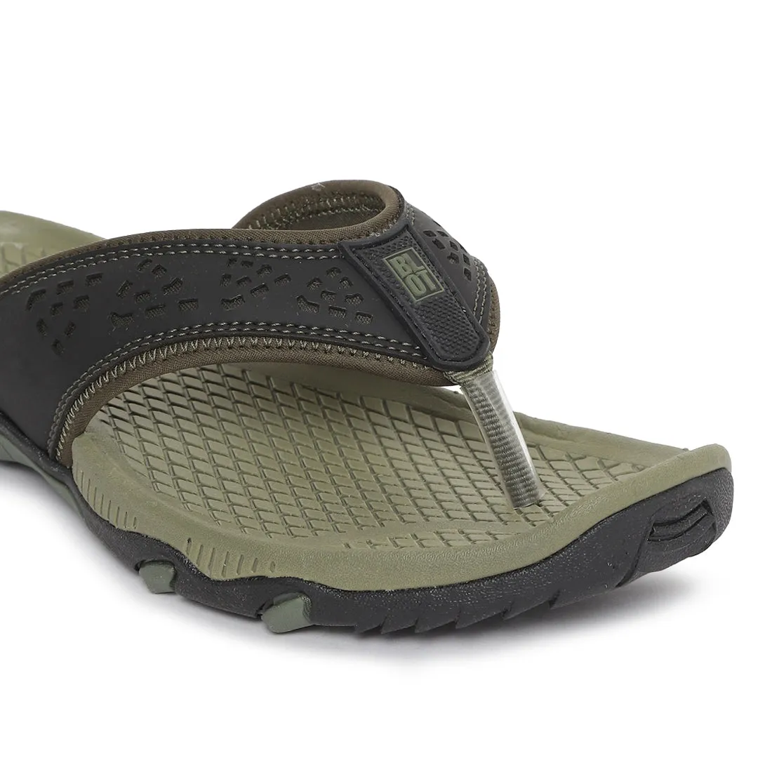 Paragon Olive Ultra-Durable Everyday Flip Flops for Men