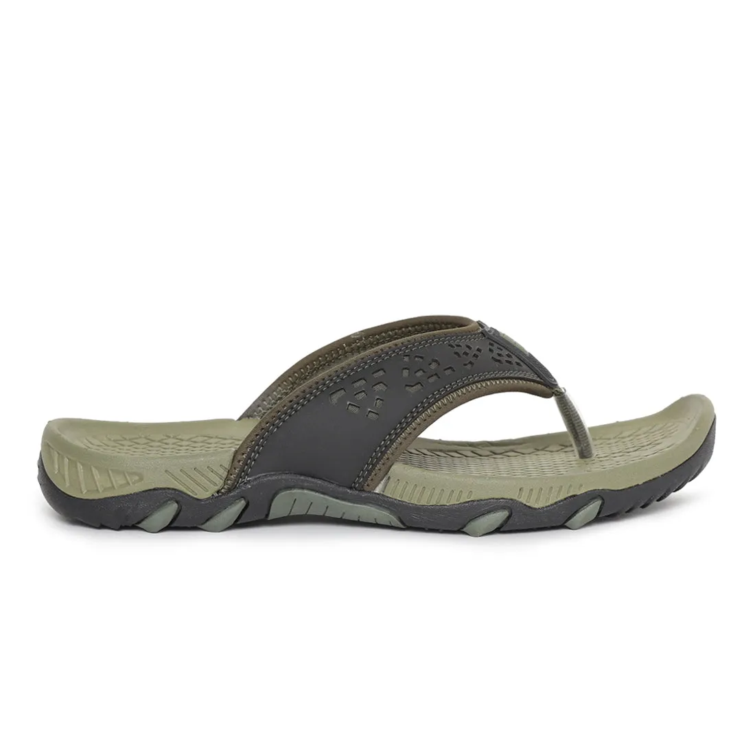 Paragon Olive Ultra-Durable Everyday Flip Flops for Men