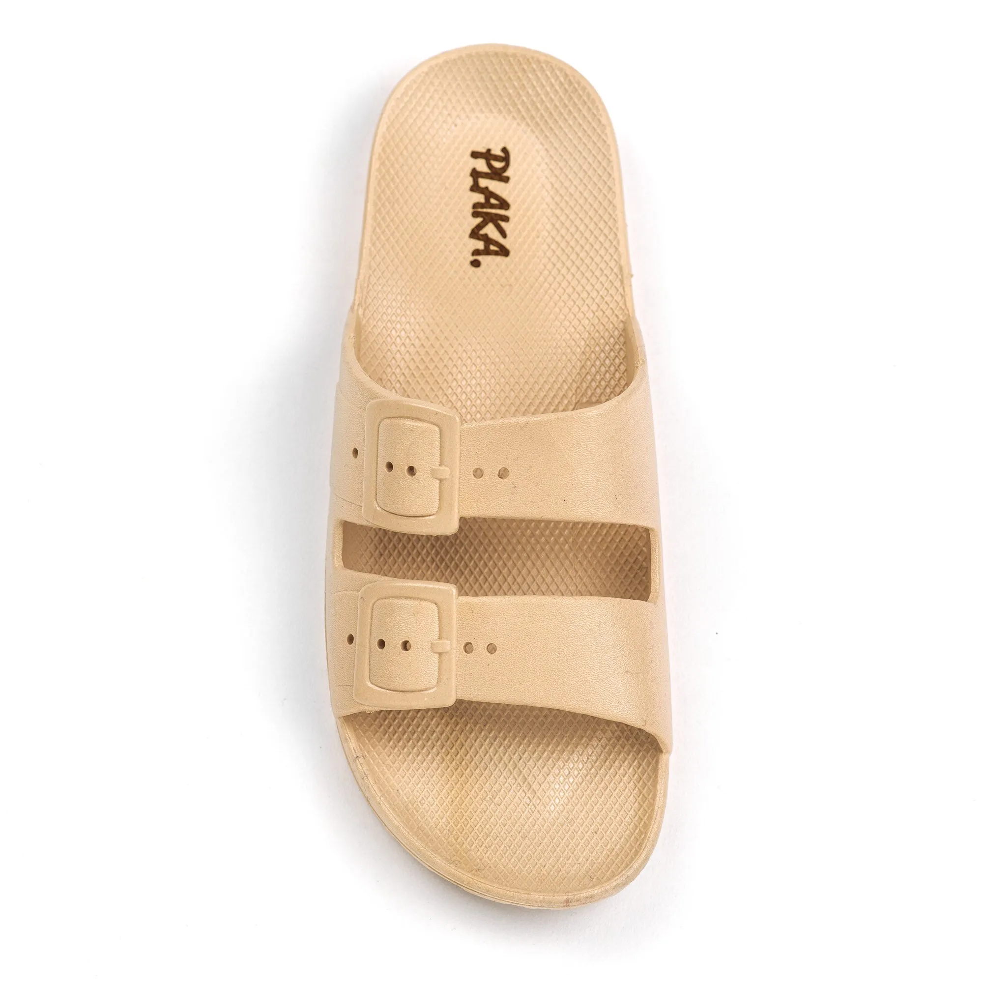 Plaka Genesis 2 Fixed Straps Slides Sandals | Natural Women