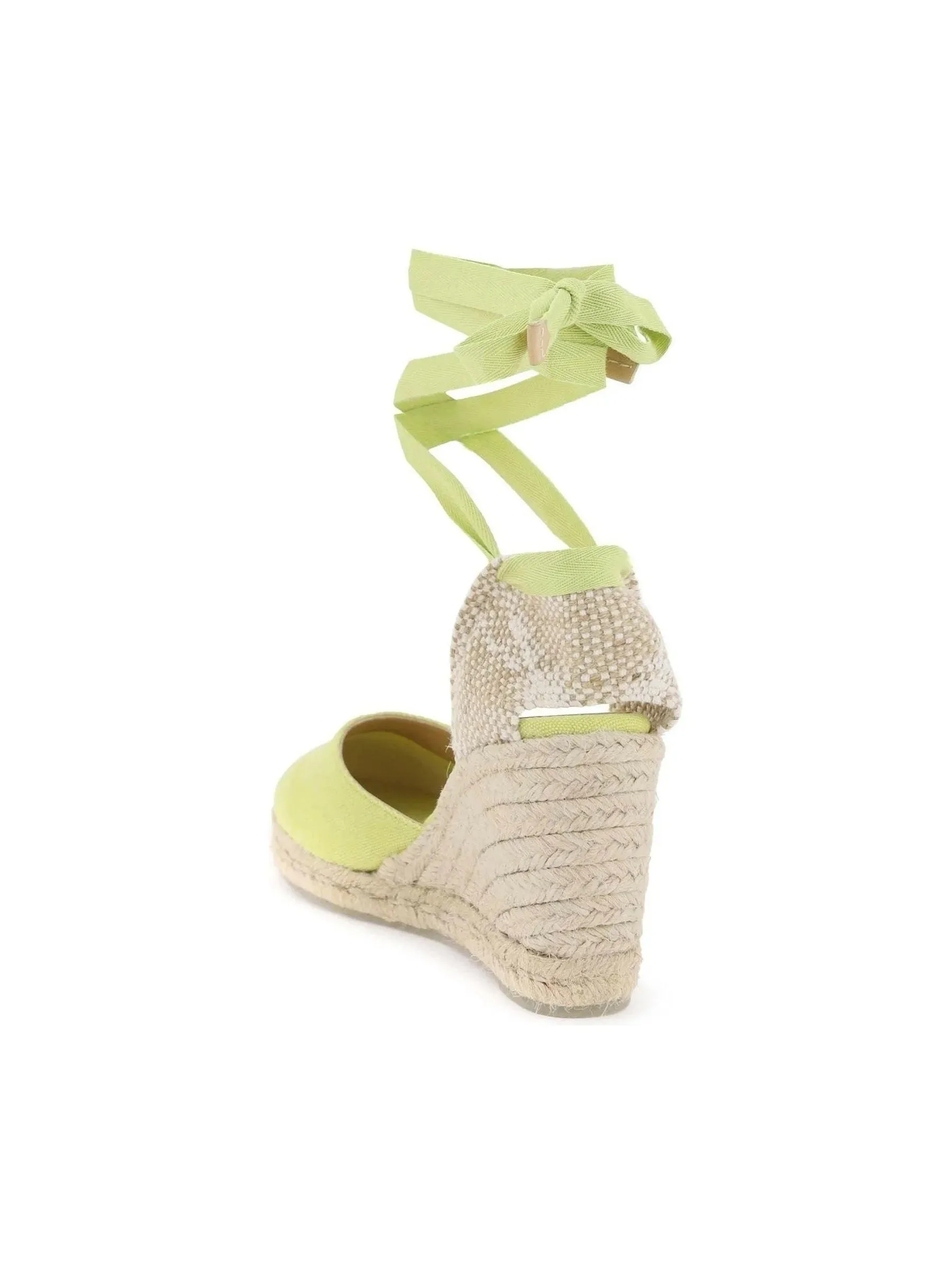 Ribbon Tie Wedge Espadrilles