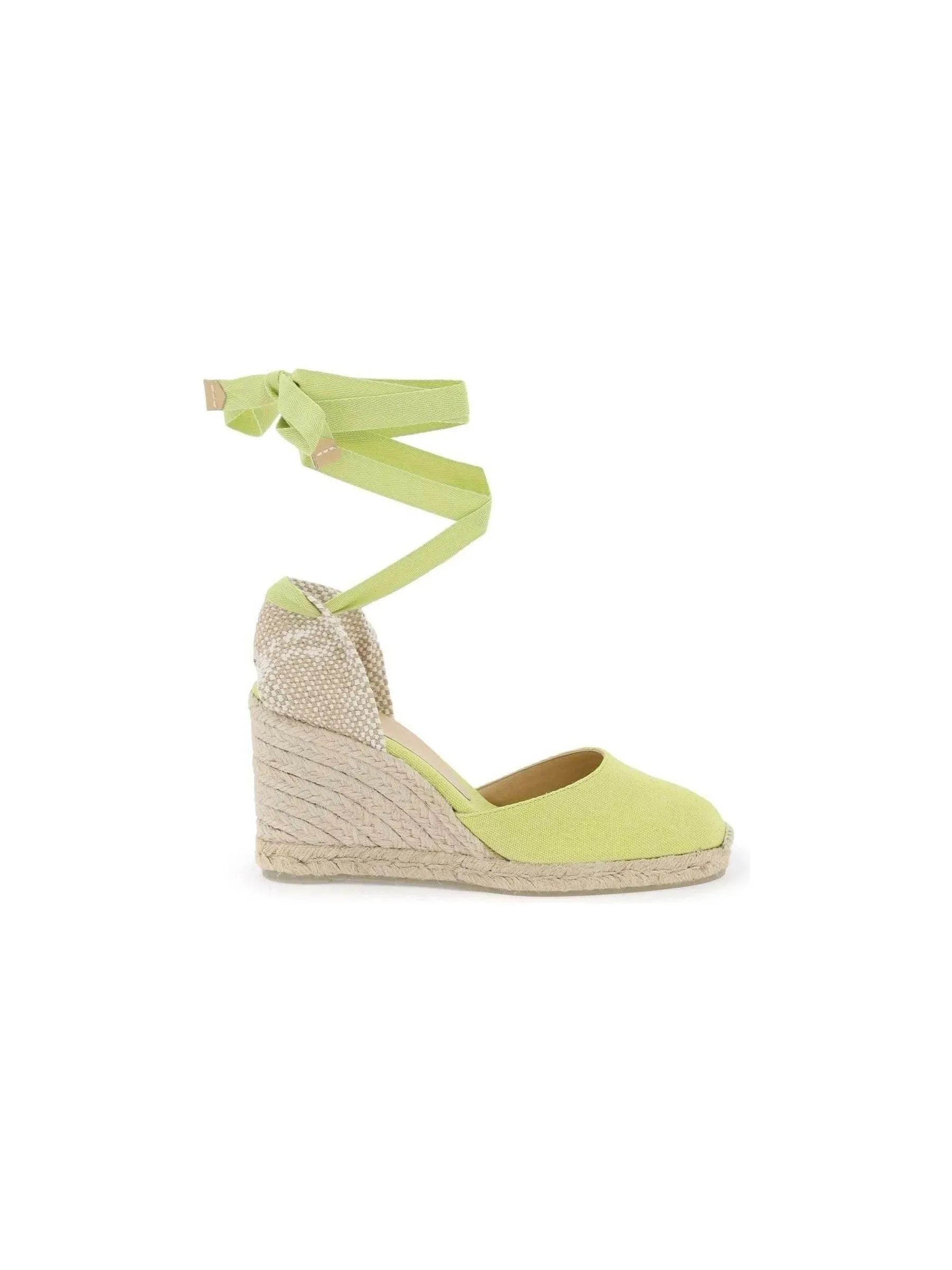 Ribbon Tie Wedge Espadrilles